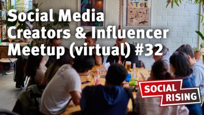 Social Media Creators & Influencer Meetup (virtual) #32